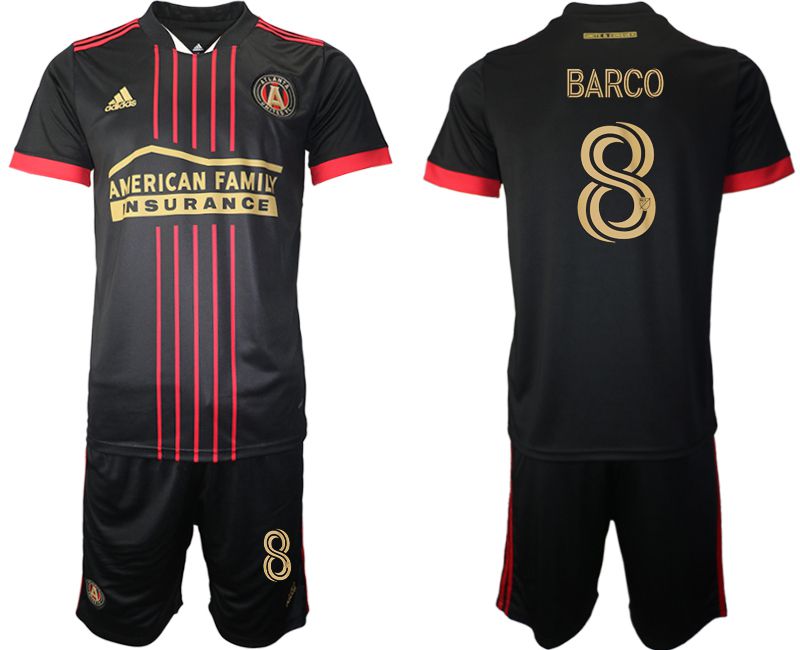 Men 2021-2022 Club Atlanta United FC home black #8 Adidas Soccer Jersey